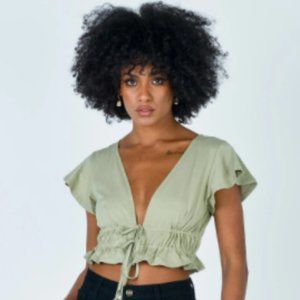 Front Tie Crop Top